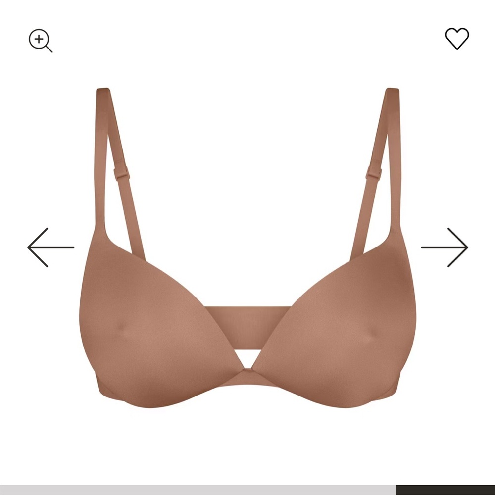 SKIMS tan nipple Bra